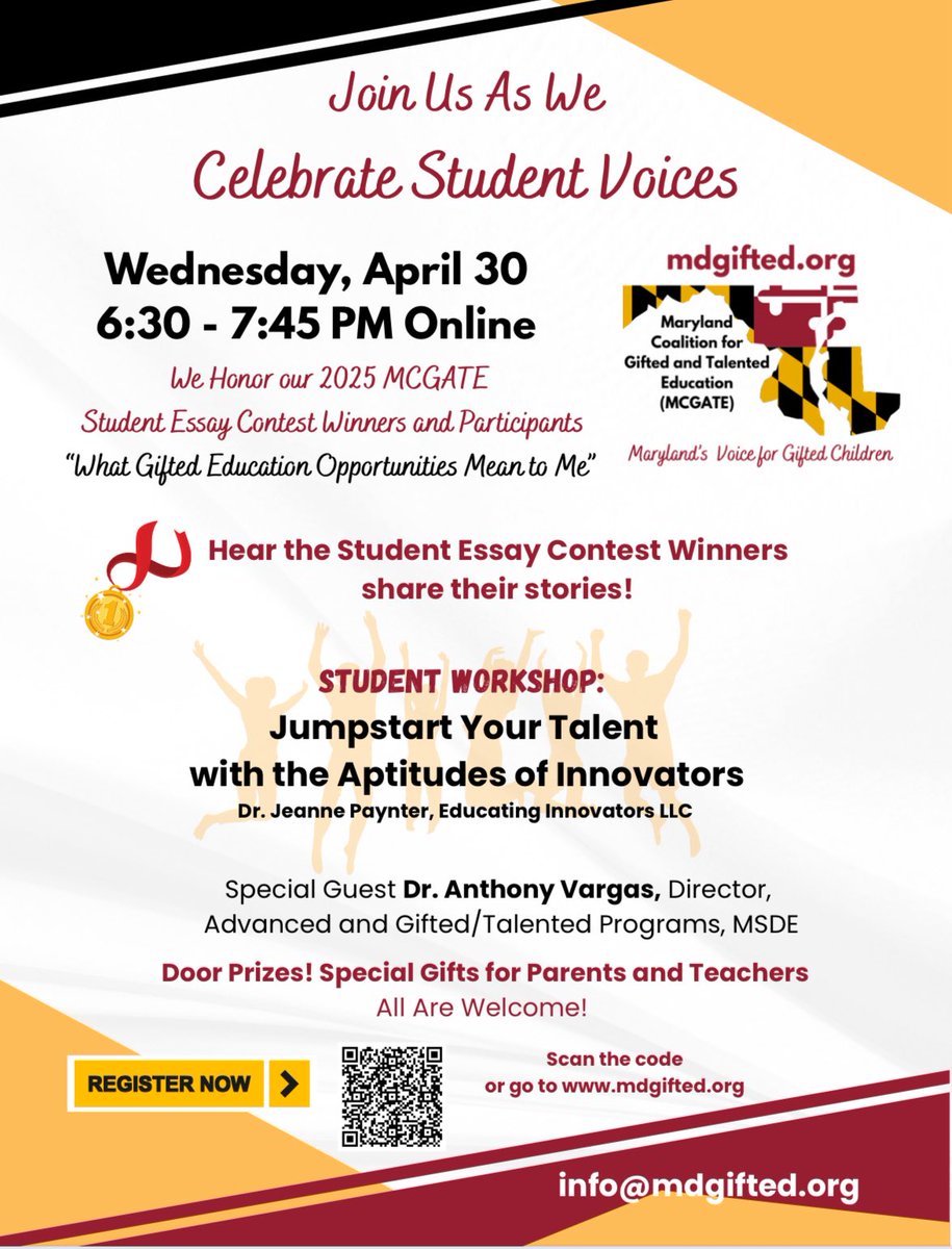 Join us as we celebrate student voices April 30th!
