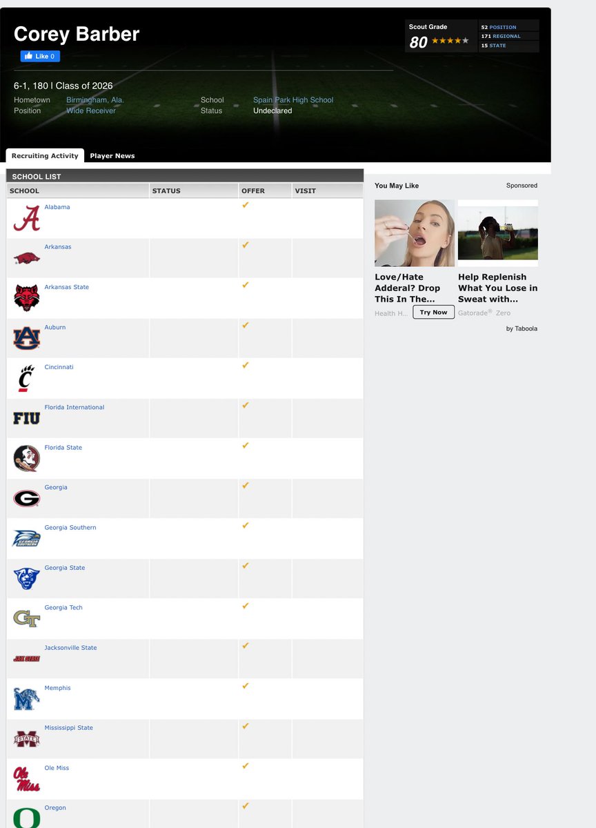 Corey Barber (@coreybarberjr) on Twitter photo Blessed to be officially ranked a 4⭐️ on ESPN <a href="/TheUCReport/">Billy Tucker</a> <a href="/TomLuginbill/">Tom Luginbill 🇺🇸 🏈</a> <a href="/CraigHaubert/">Craig Haubert</a> <a href="/DemetricDWarren/">Demetric D. Warren</a> <a href="/SpainParkFB/">Spain Park Football</a> <a href="/COASTLINESTARS/">⭐️️⭐️️⭐️️⭐️️⭐️️⭐️</a> Blessed to be officially ranked a 4⭐️ on ESPN <a href="/TheUCReport/">Billy Tucker</a> <a href="/TomLuginbill/">Tom Luginbill 🇺🇸 🏈</a> <a href="/CraigHaubert/">Craig Haubert</a> <a href="/DemetricDWarren/">Demetric D. Warren</a> <a href="/SpainParkFB/">Spain Park Football</a> <a href="/COASTLINESTARS/">⭐️️⭐️️⭐️️⭐️️⭐️️⭐️</a>