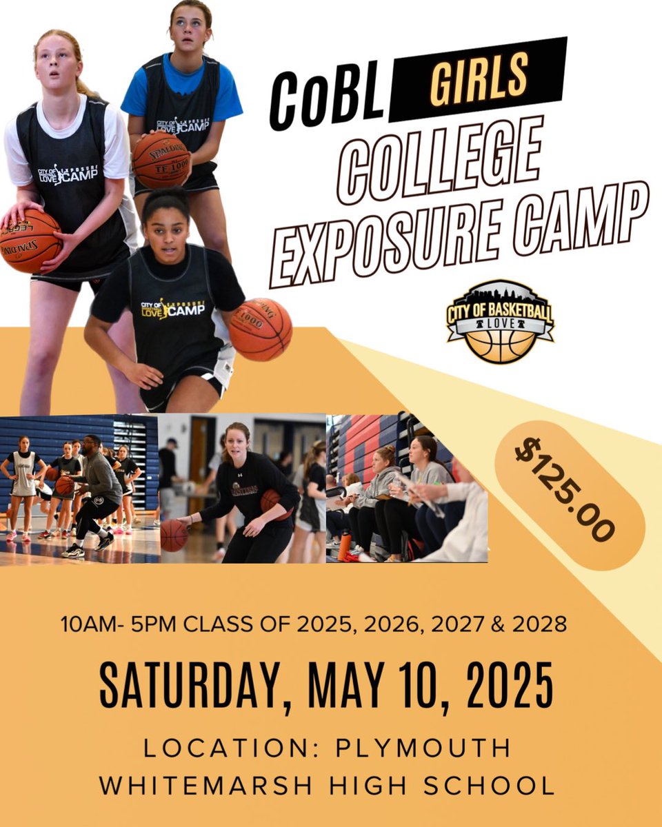CityofBasketballLove (@hooplove215) on Twitter photo Signups continue to roll in every day, along with well over a dozen Division II & Division III colleges already committed to attending. You don’t want to miss out!!
Register here: cityofbasketballlove.sportngin.com/register/form/… Signups continue to roll in every day, along with well over a dozen Division II & Division III colleges already committed to attending. You don’t want to miss out!!
Register here: cityofbasketballlove.sportngin.com/register/form/…