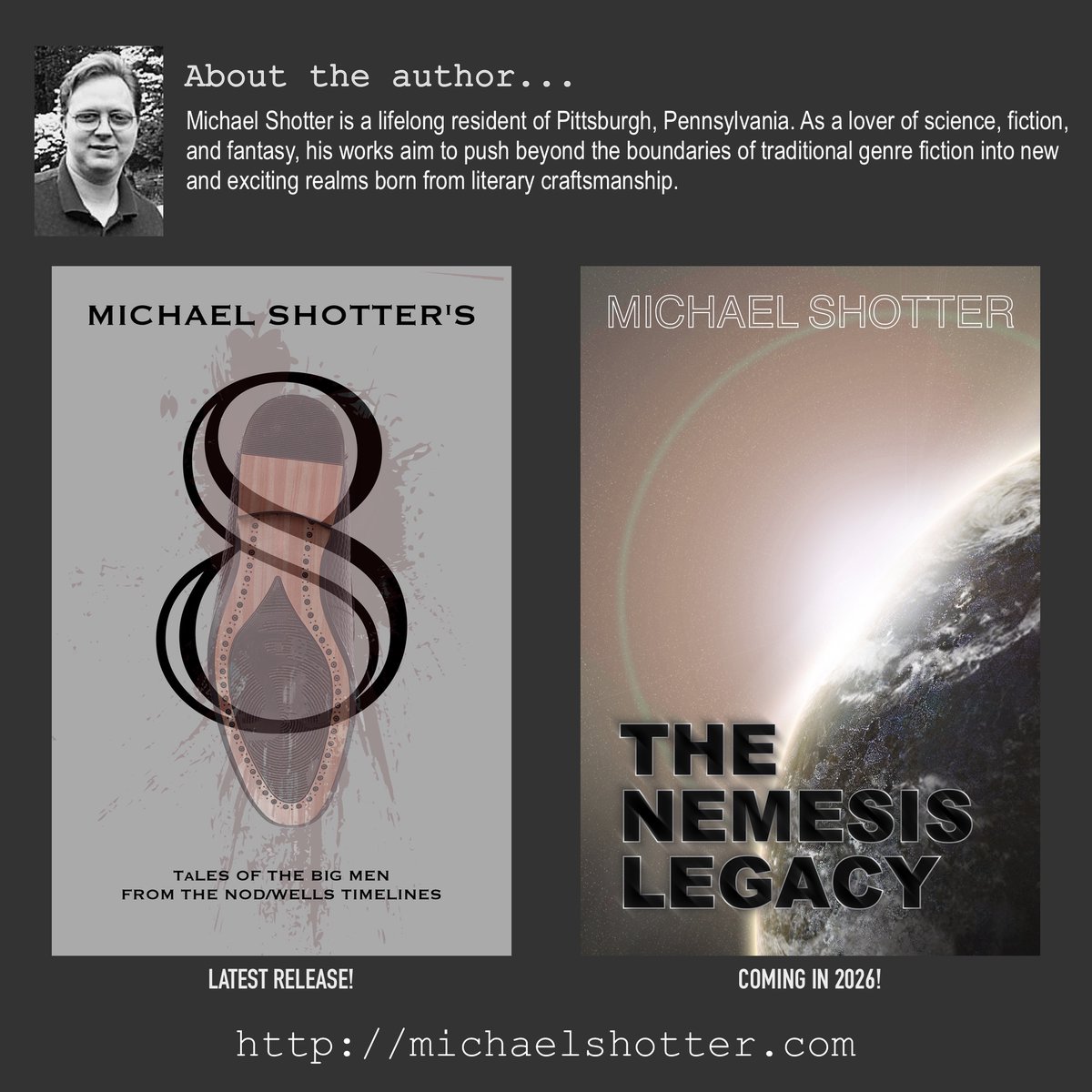 mdshotter's tweet image. If you want to know my thoughts and opinions about various things beyond #writing, you're in the right place. If you're primarily interested in my work as an #author, @shotterwriting is the feed for you. @NemesisEffect promotes the creative works of others in addition to my own.