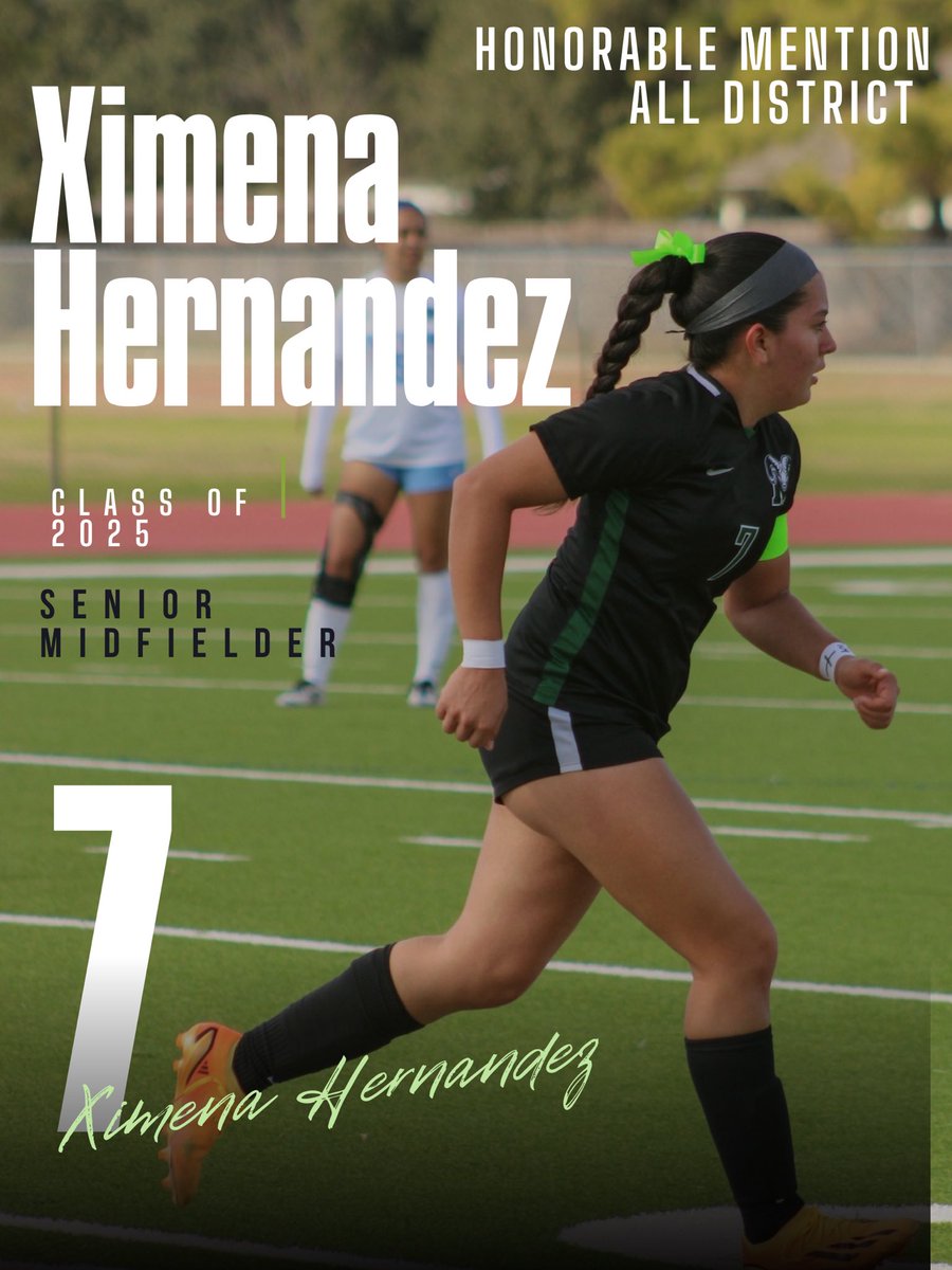 🚨Ram Shoutout!! Congratulations to our Senior Ximena Hernandez for being nominated Honorable Mention All District! Way to go Xime! 🐏⚽️#MaydeForThis #CreekMayde #RPND