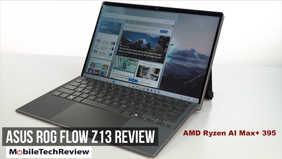 lisagade's tweet image. My review of the 2025 Asus ROG Flow Z13, finally a Surface Pro-like Windows tablet that truly can game! Great improvements with the AMD Ryzen AI Max+ 395: youtube.com/watch?v=F7iQ2T…
