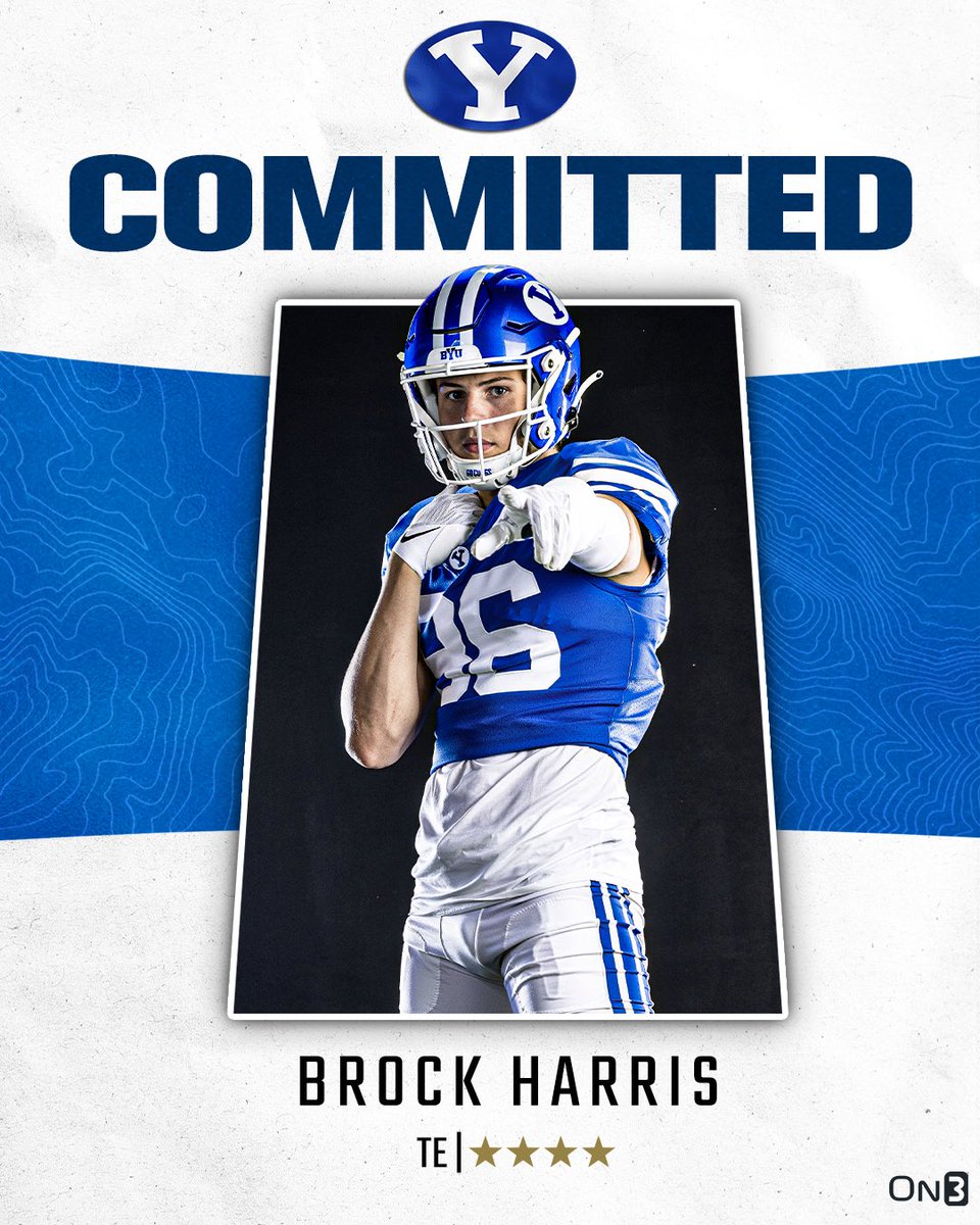 On3 Recruits (@on3recruits) on Twitter photo π¨BREAKINGπ¨ 4-star TE Brock Harris has committed to BYUπΌ
More from <a href="/ChadSimmons_/">ChadSimmons</a>: on3.com/news/4-star-teβ¦ π¨BREAKINGπ¨ 4-star TE Brock Harris has committed to BYUπΌ
More from <a href="/ChadSimmons_/">ChadSimmons</a>: on3.com/news/4-star-teβ¦