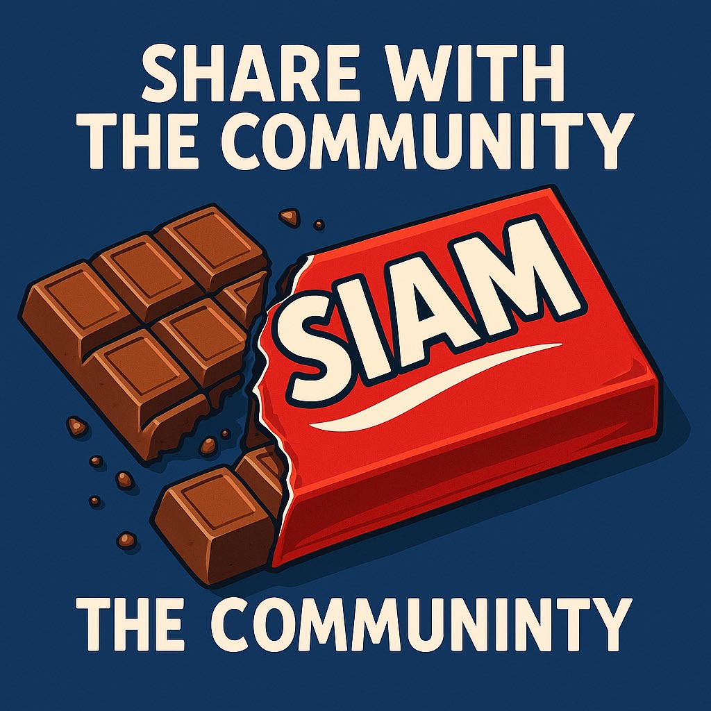 Breaking off a piece of $SIAM and sharing it with the world.
Real community. Real flavor. One bite and you are hooked.
#Crypto 
#chocolate 
<a href="/base/">Base</a>