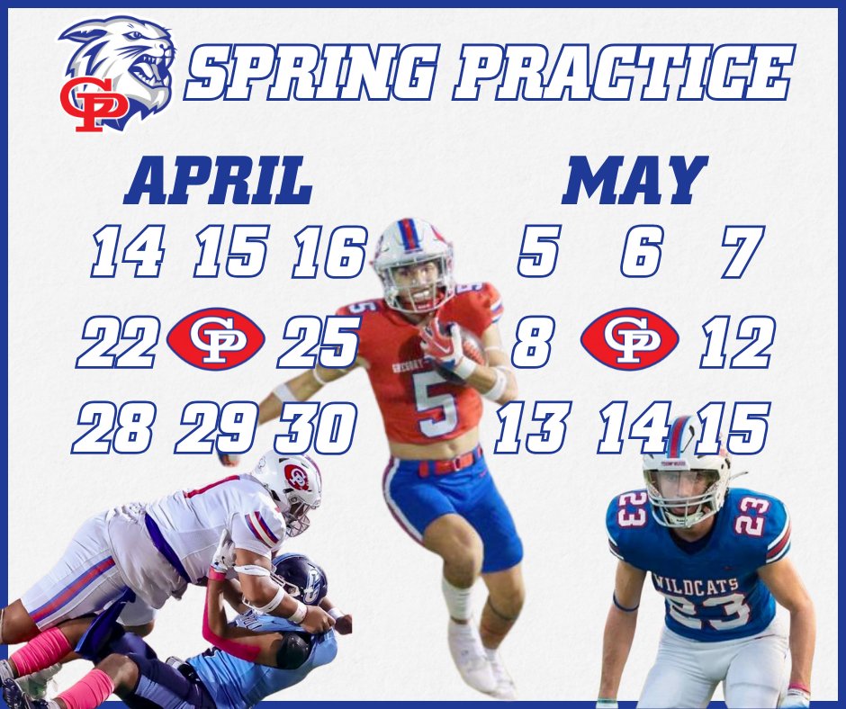 2025  Spring Practice Dates
𝙏𝙝𝙚 𝙋𝙧𝙤𝙘𝙚𝙨𝙨 𝙎𝙩𝙖𝙧𝙩𝙨 𝙃𝙚𝙧𝙚 🧬

College coaches, come get your 👀 on some Wildcats. We have student-athletes for every level 🏈
#EAT #CAC 🔴⚪🔵