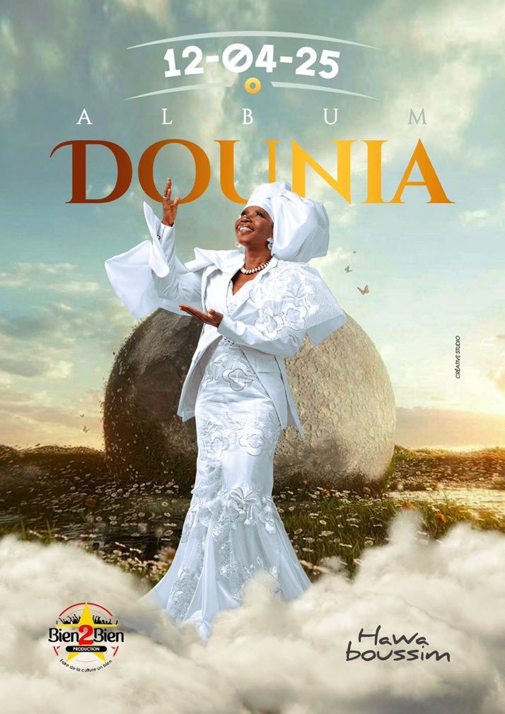 Hâte que le monde écoute ce magnifique projet. HAWA BOUSSIM reviens sur la scène musicale africaine avec de l’inattendu. Que l’Afrique s’apprête. 
Rdv ce samedi 12 Avril sur toutes les plateformes.