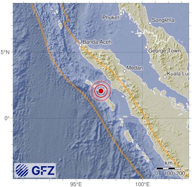 8-4-68

02:49 แผ่นดินไหวขนาด 5.6 (mb) ลึก 10 กม.พิกัด 96.87°E 2.07°N ในทะเลใกล้เกาะบังการู ทางตะวันตกของจังหวัดสุมาตราเหนือ เกาะสุมาตรา ประเทศอินโดนีเซีย

geofon.gfz.de/eqinfo/event.p…