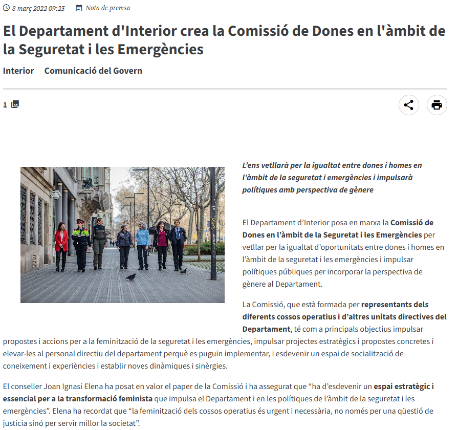 ramon_audet's tweet photo. Context: el cos de Bombers ja tenia, des de principis dels 2000s, proves físiques adaptades per garantir l'accés de dones. Tot i això, la presència femenina era molt baixa (al voltant del 2%). 

ERC implementa una reserva del 40% de places per a dones a totes les fases del procés. No només a la selecció final, sinó també a les proves teòriques i físiques.