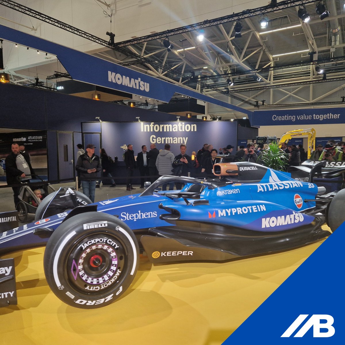 boarparts's tweet photo. 🔧 Not for every Komatsu we have filters… 😅

At @baumaOfficial we spotted this beast on the Komatsu stand. Stunning, but let’s be honest: we don’t stock filters for Formula 1 cars.

💪 What we do have: filters for 2,000+ Komatsu machines at https://t.co/ThK1N5pDVX. https://t.co/7aRyP6HYAb