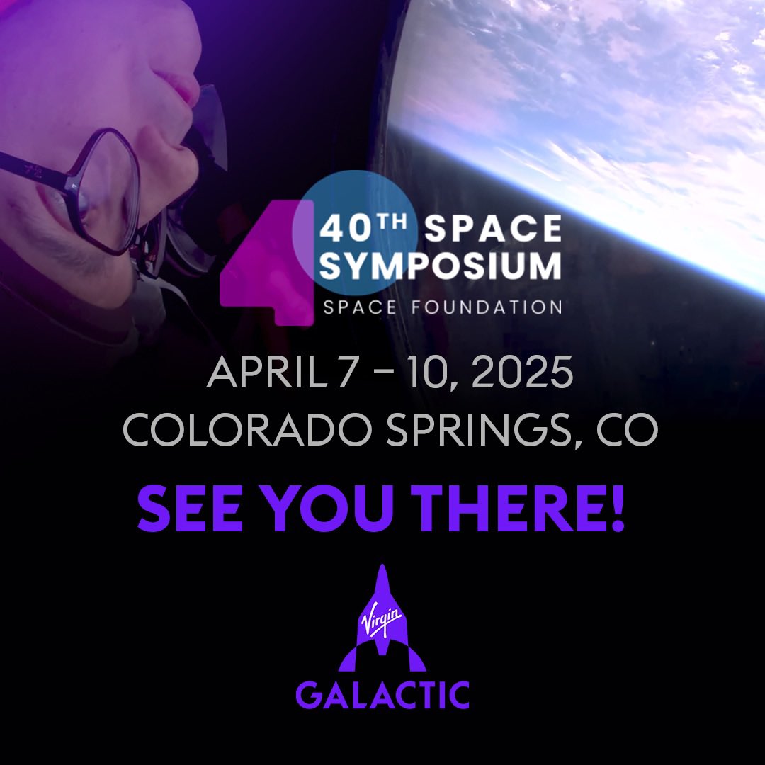 Virgin Galactic (@virgingalactic) on Twitter photo Virgin Galactic is in Colorado Springs, CO as part of the <a href="/SpaceFoundation/">Space Foundation</a> 40th #SpaceSymposium to meet with space industry leaders from all over the globe. See you there! Virgin Galactic is in Colorado Springs, CO as part of the <a href="/SpaceFoundation/">Space Foundation</a> 40th #SpaceSymposium to meet with space industry leaders from all over the globe. See you there!
