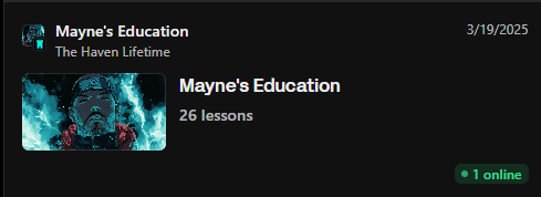 I do believe some king making opportunities lay just on the other side of all this market turmoil.

Been going ham on content between YouTube, Instagram, Tiktok and ofc the Haven. 

Almost 30 educational vids, with a complete top down PA trading system. 

whop.com/thehaven/?a=tr…