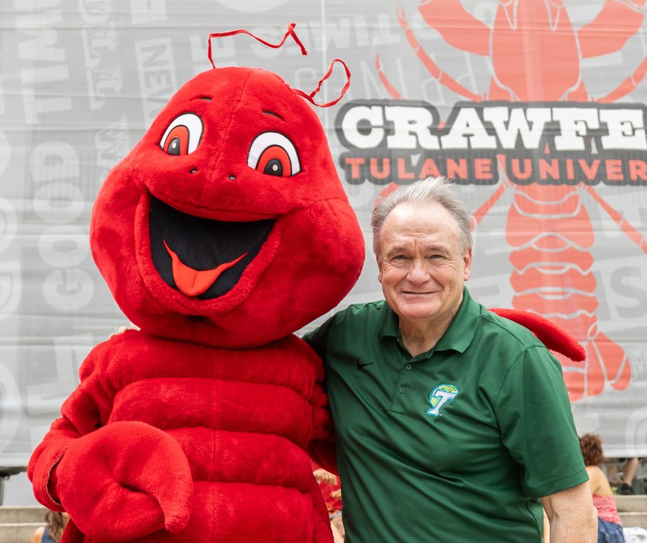 Another incredible day at <a href="/TulaneCrawfest/">Crawfest</a>! I always enjoy connecting with our amazing students, alumni, and families—and I continue to be impressed by the talent and leadership of the student organizers who make this beloved Tulane tradition such a success.