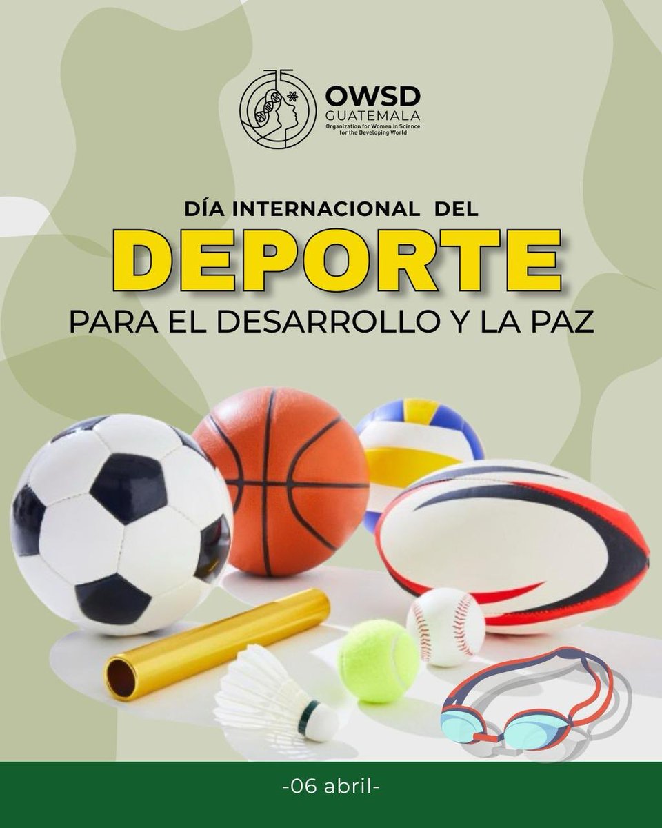 #6deabril 
Día Internacional del #Deporte para el #Desarrollo y la #Paz
El deporte une, #transforma y construye sociedades más saludables y justas.

#DíaDelDeporte #DesarrolloYpaz #SaludYDeporte #DeporteParaElCambio #6deAbril