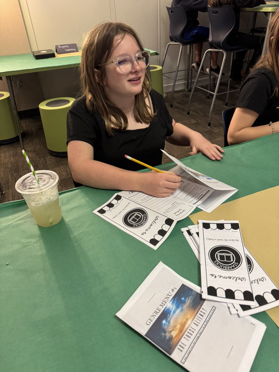 MrsSeagroves's tweet photo. Today, we wrapped up our final STAAR review in style at the STAARBooks Café! With their teacher as the barista and personalized drink orders in hand, students were sipping success and reviewing like pros!! 
@HumbleISD_EGE #EGEProud https://t.co/jHDN1dAHL5