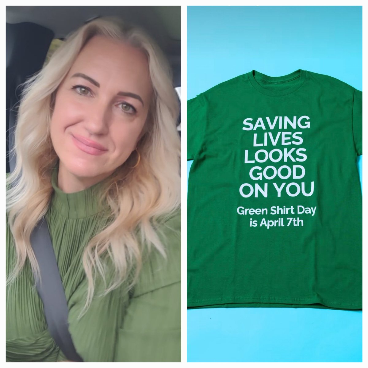 On April 7, WEAR GREEN to remember the Humboldt Broncos Bus Tragedy and in honour of the Logan Boulet Effect.  Canadians recognize Green Shirt Day by wearing green and talking about the powerful impact of organ donation.

#organdonation #greenshirtday #makingadifference