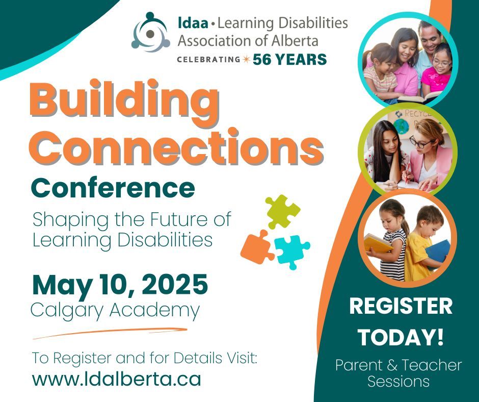 Join CanLearn Society at the LDAA Building Connections Conference on May 10! Get your ticket here ➡️ buff.ly/0UKBg9f 

This full day event focuses LD's and ADHD, while emphasizing the importance of collaboration, education, community, and research to drive positive change