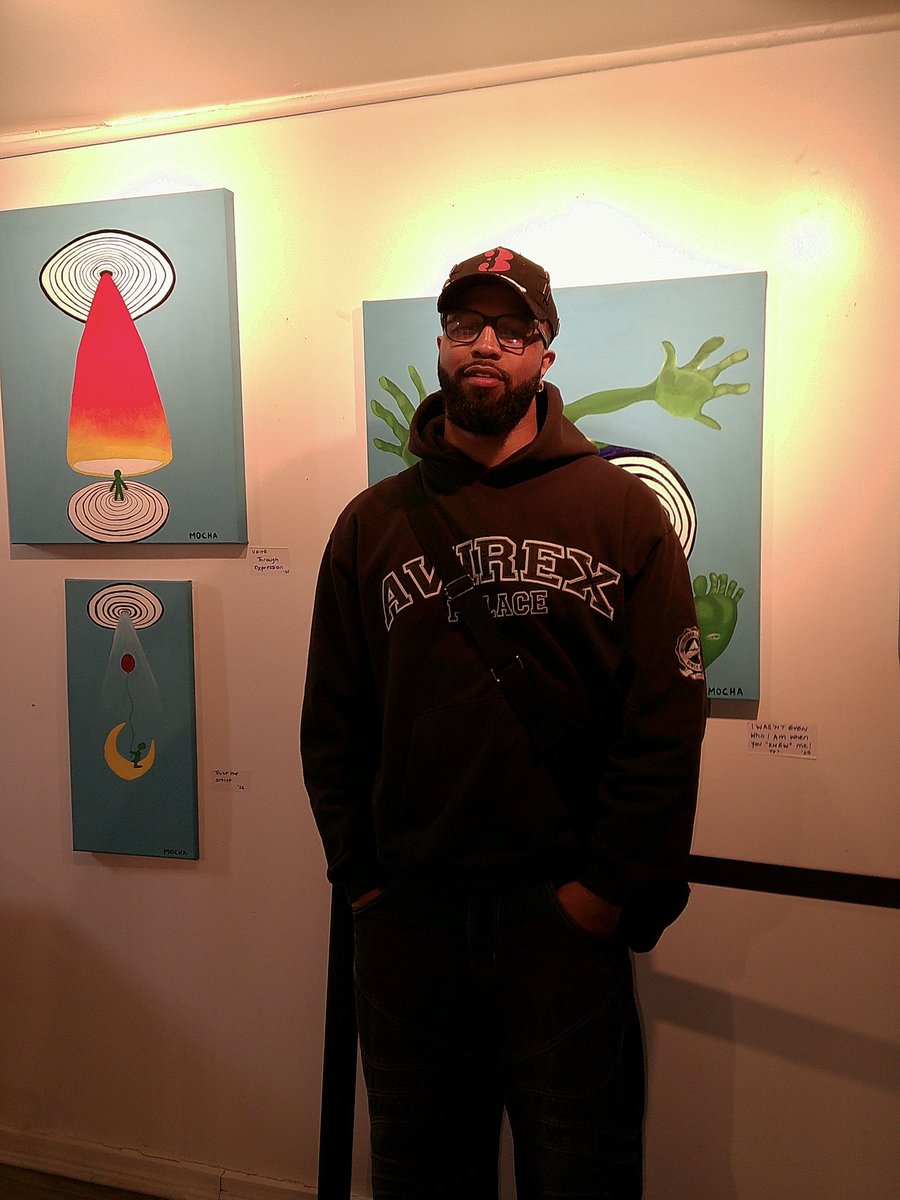 mochathings's tweet photo. faces of Marked for Greatness, art exhibition by Mari Mocha in nyc 4.4.25 https://t.co/c2m85lM6fG