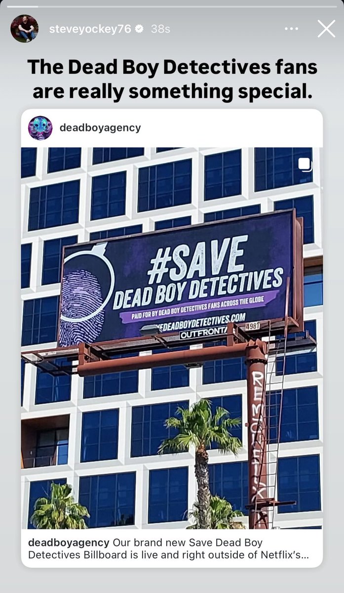 dbdagency's tweet photo. Steve Yockey via Instagram 💜

#SaveDeadBoyDetectives 
#DeadBoyDetectives https://t.co/2kk1dT5RRy