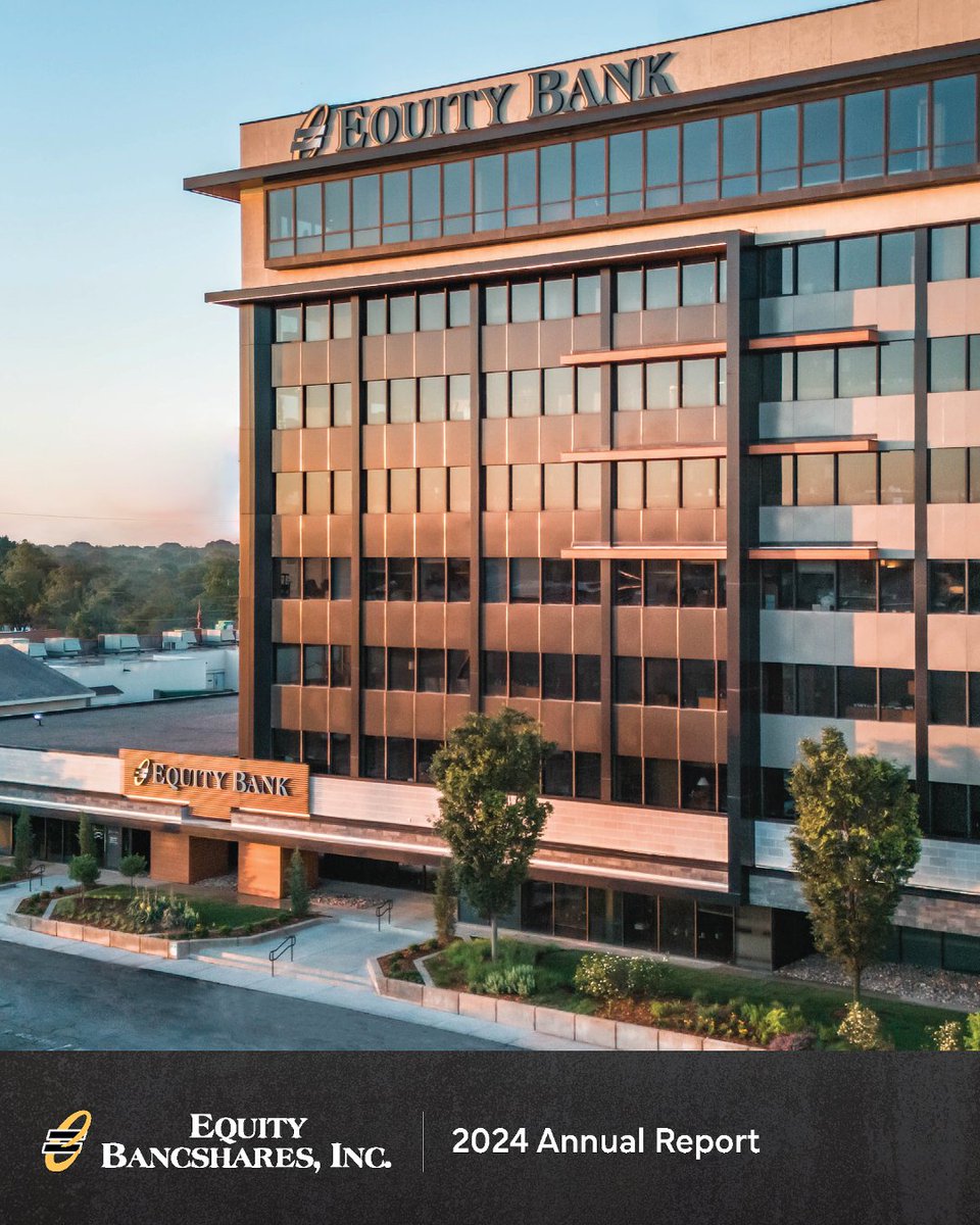 2024 at a glance! An exceptional year of growth in the EQBK story. Our Annual Report is hot off the press and arriving in Equity Bank locations this week! Stop by and check it out 👀

#Banking #LetsBuildEquity