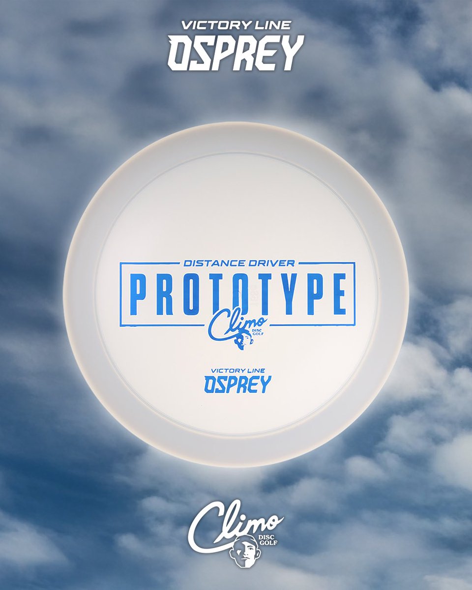 ClimoDiscGolf's tweet image. Victory Line Osprey 🙌 

We’re days away from the release of the Prototype Osprey, which is debuting in our Victory Line plastic blend. This 10-speed driver is designed with a flat bead, that’s nearly undetectable. Featuring an impressive amount of glide, this disc allows you to…