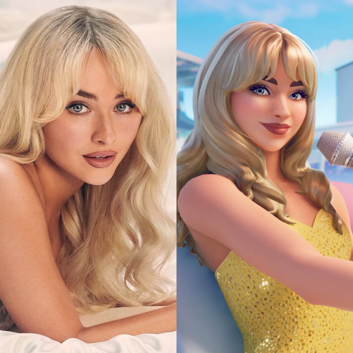 FoxyyChar's tweet image. Sabrina Carpenter has the most accurate Icon Skin I have ever seen