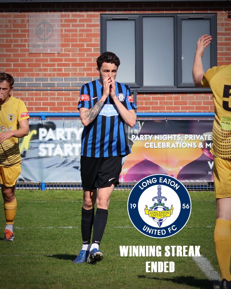 LEUFC_stats's tweet image. Saturdays loss to Racing Club Warwick ended Long Eaton United's 9 game winning streak.
This will go into the Clubs record books as the 2nd best winning sequence in the clubs history behind the 10 achieved between Feb - Apr 2002, &amp;amp; equals the 9 won in a row during 1984/85.
🔵⚫️