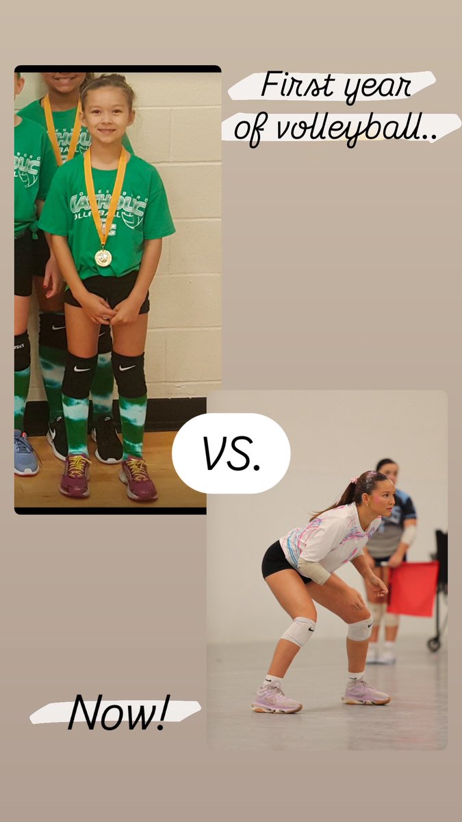 Started playing in the 3rd grade and quickly developed a passion for it! 🫶🏐