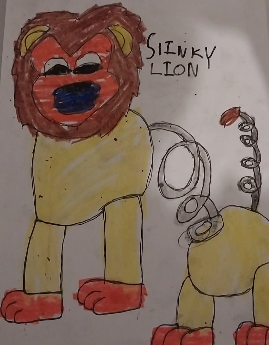 steele_xzavier's tweet photo. Meet slinky lion he's an slinky toy lion in playtime co #poppyplaytimechapter5 #poppyplaytimechapter5oc #poppyplaytimeoc #popyplaytime @GamerJoob #lion #lionoc https://t.co/yDhvQzuq1C