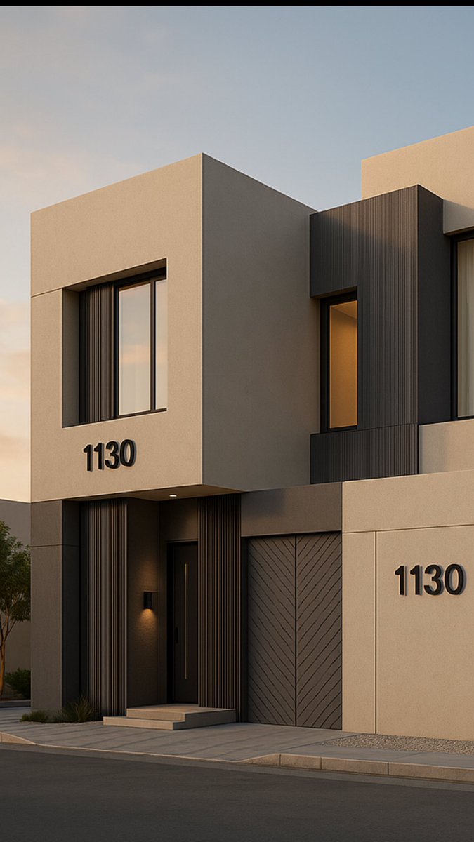 بشات جي بي تي تقدر تصمم واجهة بيتك حسب تفاصيل الامر الي تعطيه 

مثلا التصميم هذا طلبت منه يصمم لي بتصميم مودرن حديث وحددت له درجات الالوان الي ابيها 

وطلع لي بالتصميم هذا !