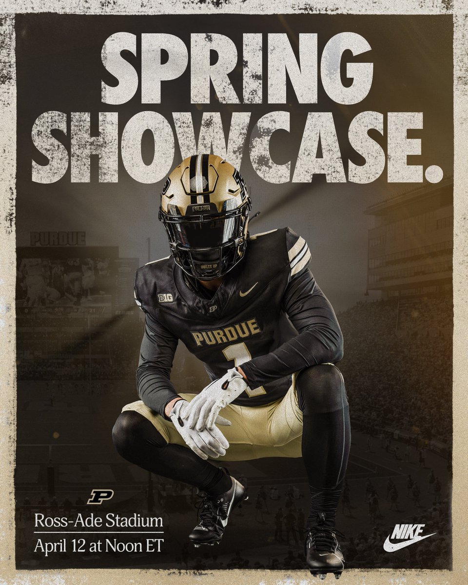 Purdue Football (@boilerfootball) on Twitter photo Saturday, Ross-Ade Stadium.
The Boilermakers take Rohrman Field for the first time under <a href="/Coach_Odom/">Barry Odom</a>.
Admission is free. See you there! Saturday, Ross-Ade Stadium.
The Boilermakers take Rohrman Field for the first time under <a href="/Coach_Odom/">Barry Odom</a>.
Admission is free. See you there!