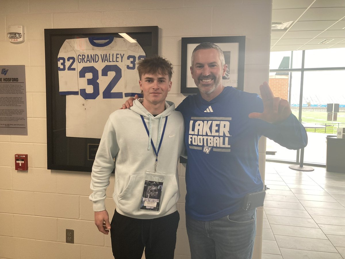 Caden Bregar (@cbregar_31) on Twitter photo Thank you to <a href="/CoachStuddGV/">Coach Studd</a> and <a href="/CoachWooster/">Scott Wooster</a> for having me out to Saturdayβs Junior Day. Great experience. Looking forward to being back on campus.
<a href="/OEHSfootball/">Oswego East Football</a> <a href="/CoachLeBlanc1/">Tyson LeBlanc</a> <a href="/coach_schmitty/">Joe Schmitt</a> <a href="/CNendick25/">Chris Nendick</a> Thank you to <a href="/CoachStuddGV/">Coach Studd</a> and <a href="/CoachWooster/">Scott Wooster</a> for having me out to Saturdayβs Junior Day. Great experience. Looking forward to being back on campus.
<a href="/OEHSfootball/">Oswego East Football</a> <a href="/CoachLeBlanc1/">Tyson LeBlanc</a> <a href="/coach_schmitty/">Joe Schmitt</a> <a href="/CNendick25/">Chris Nendick</a>