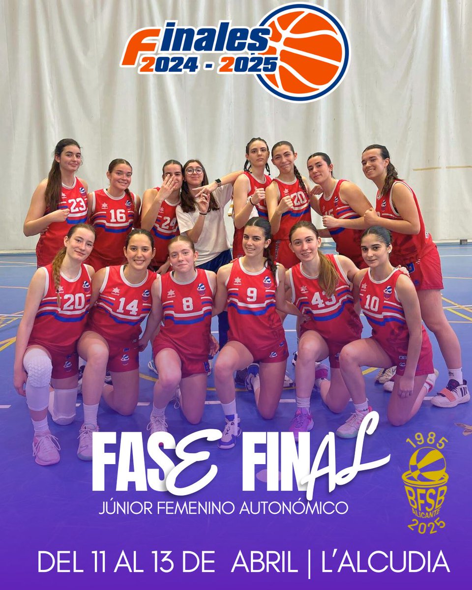 BF San Blas Alicante (@bfsb_alicante) on Twitter photo #BFSB2425 | đđđ đ đđ đđđđđđđđ El equipo jĂșnior femenino disputarĂĄ la Fase Final del Campeonato AutonĂłmico. <a href="/fbcv_es/">FBCV</a>
La cita en đL'Alcudia
đ
Del 11 al 13 de abril
đ <a href="/lalqueriavbc/">L'Alqueria del VBC</a> 11.04 18h
đ @picken_claret 12.04 17h
đ <a href="/lalqueriavbc/">L'Alqueria del VBC</a> Academy 13.04 10h #BFSB2425 | đđđ đ đđ đđđđđđđđ El equipo jĂșnior femenino disputarĂĄ la Fase Final del Campeonato AutonĂłmico. <a href="/fbcv_es/">FBCV</a>
La cita en đL'Alcudia
đ
Del 11 al 13 de abril
đ <a href="/lalqueriavbc/">L'Alqueria del VBC</a> 11.04 18h
đ @picken_claret 12.04 17h
đ <a href="/lalqueriavbc/">L'Alqueria del VBC</a> Academy 13.04 10h
