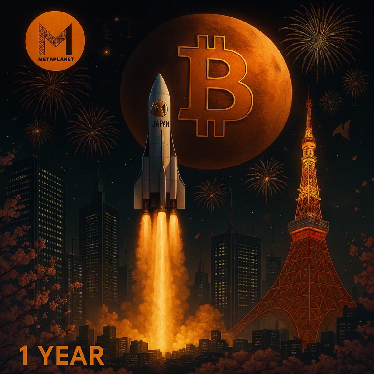 🎉 ビットコイン・スタンダード採用から1年 🎉 2024年4月8日 → 2025年4月8日 🟧 0から4,206 BTCへ。  🟧ひとつのアイデアが5万人以上の株主に。 🟧日本で唯一の上場ビットコイン企業。 ご支援ありがとうございます。 未来はオレンジ色に染まっています🟠  #ビットコインと ...