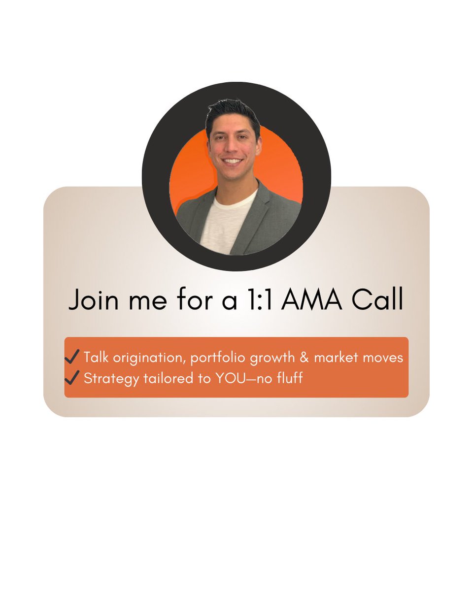 itsfernando0's tweet photo. Whether it’s origination, scaling, or knowing how to navigate this market shift—we’ll break it all down together.

I’ve seen firsthand how one call can change your whole game plan.
 DM “AMA” and I’ll send you the details to lock in a spot. https://t.co/dMRuKrmyKg