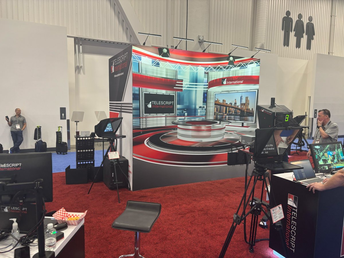 1sourcevideo's tweet image. Swing by Telescript booth #N139 at NAB and see what’s new in prompter tech!  Whether you're in broadcast, film, or live production, we’ve got something to elevate your workflow.
#Telescript #NAB2025 #TeleprompterTech #LiveProduction #FilmProduction#ProductionTools #NABShow2025