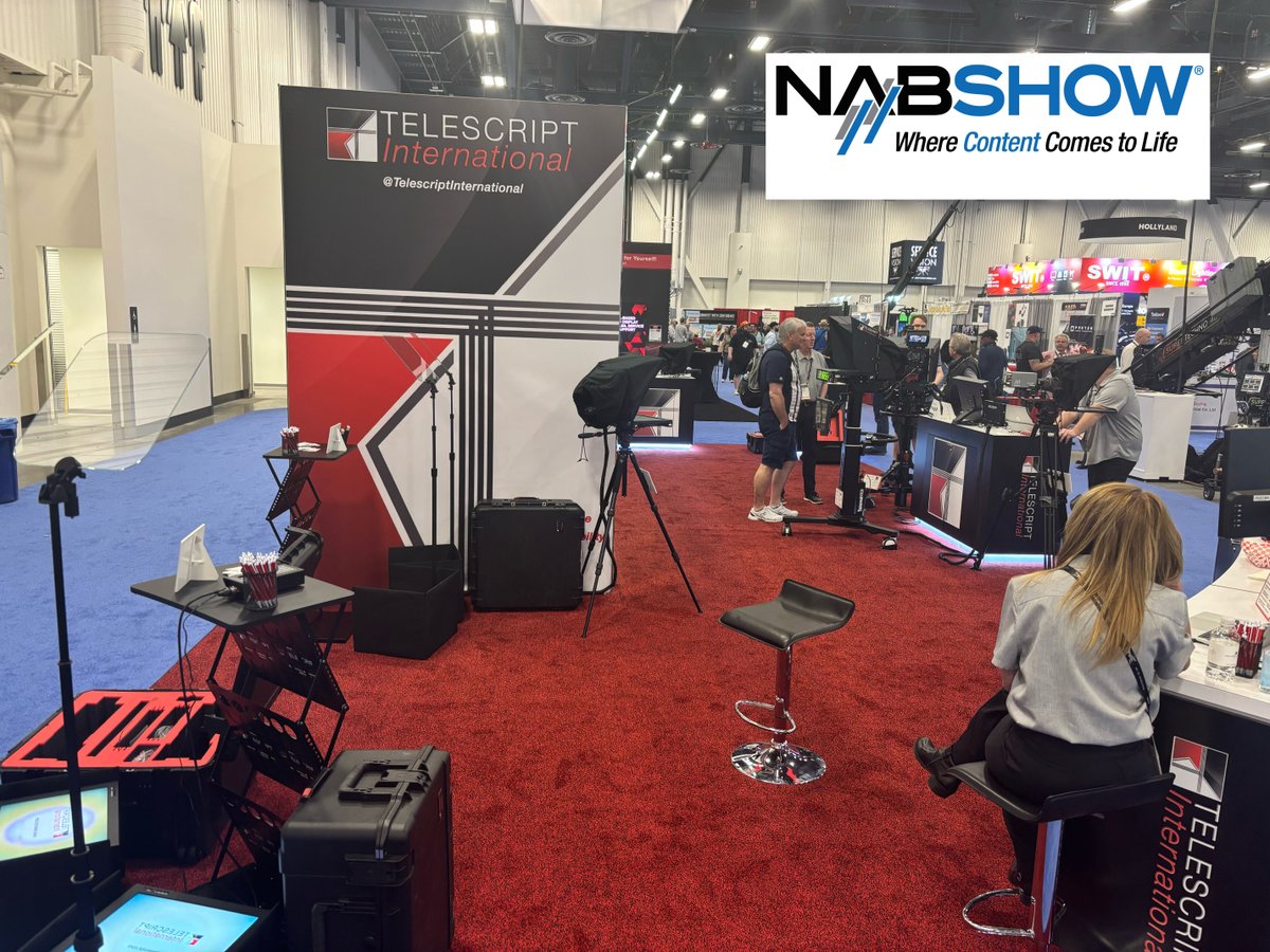 1sourcevideo's tweet image. Swing by Telescript booth #N139 at NAB and see what’s new in prompter tech!  Whether you're in broadcast, film, or live production, we’ve got something to elevate your workflow.
#Telescript #NAB2025 #TeleprompterTech #LiveProduction #FilmProduction#ProductionTools #NABShow2025