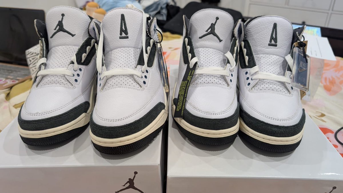 SallyydaChiefa's tweet photo. Selling A MA MANIÉRE X AIR JORDAN 3 RETRO "FOR THE LOVE" - 9M/10.5W near Pines HMU OR @DNCopernicus https://t.co/89weqcByxb