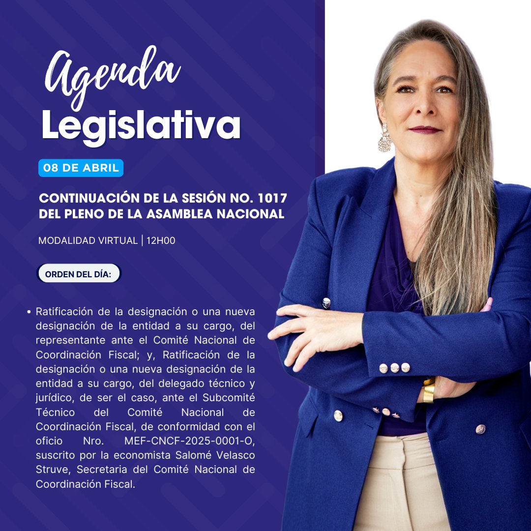 📆 Agenda Parlamentaria | 08 de abril.