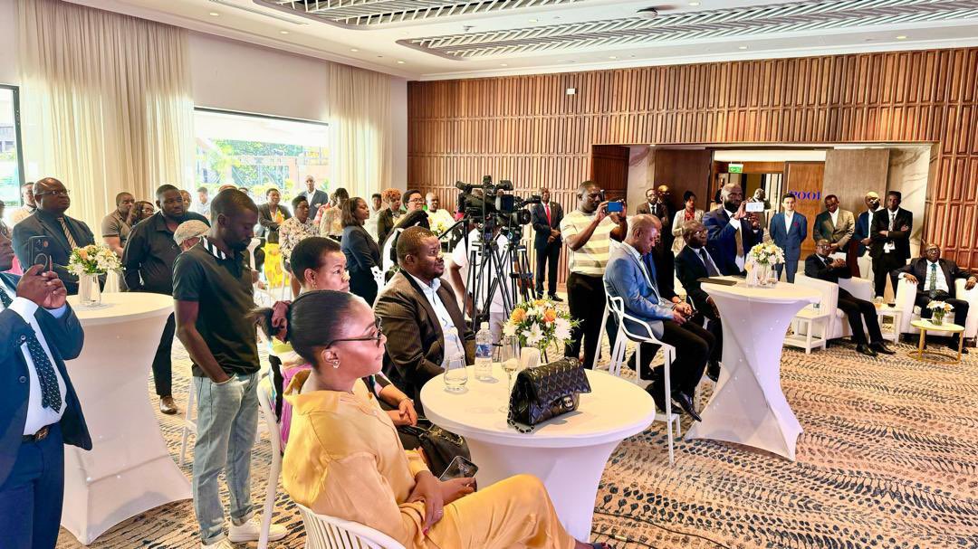 Zimbabwe Tourism Authority (@ztaupdates) on Twitter photo Today, <a href="/MOTHI_ZIMBABWE/">Min of Tourism and Hospitality Industry Zimbabwe</a> Minister, Hon <a href="/BarbaraRwodzi/">Barbara Rwodzi</a> represented by the Deputy Minister of Tourism and Hospitality Industry, Hon. Tongai Mafidi Mnangagwa, officially launched the Hyatt Regency Hotel Conferencing and Event facilities in Harare.
Speaking on behalf of Minister Today, <a href="/MOTHI_ZIMBABWE/">Min of Tourism and Hospitality Industry Zimbabwe</a> Minister, Hon <a href="/BarbaraRwodzi/">Barbara Rwodzi</a> represented by the Deputy Minister of Tourism and Hospitality Industry, Hon. Tongai Mafidi Mnangagwa, officially launched the Hyatt Regency Hotel Conferencing and Event facilities in Harare.
Speaking on behalf of Minister