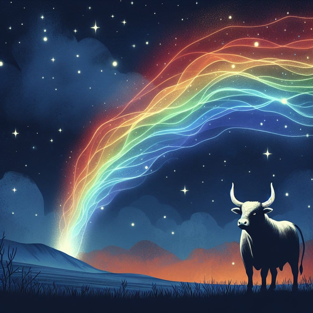 Toro Tino y el arcoíris nocturno -  cuentomania.net/toro-tino-y-el…