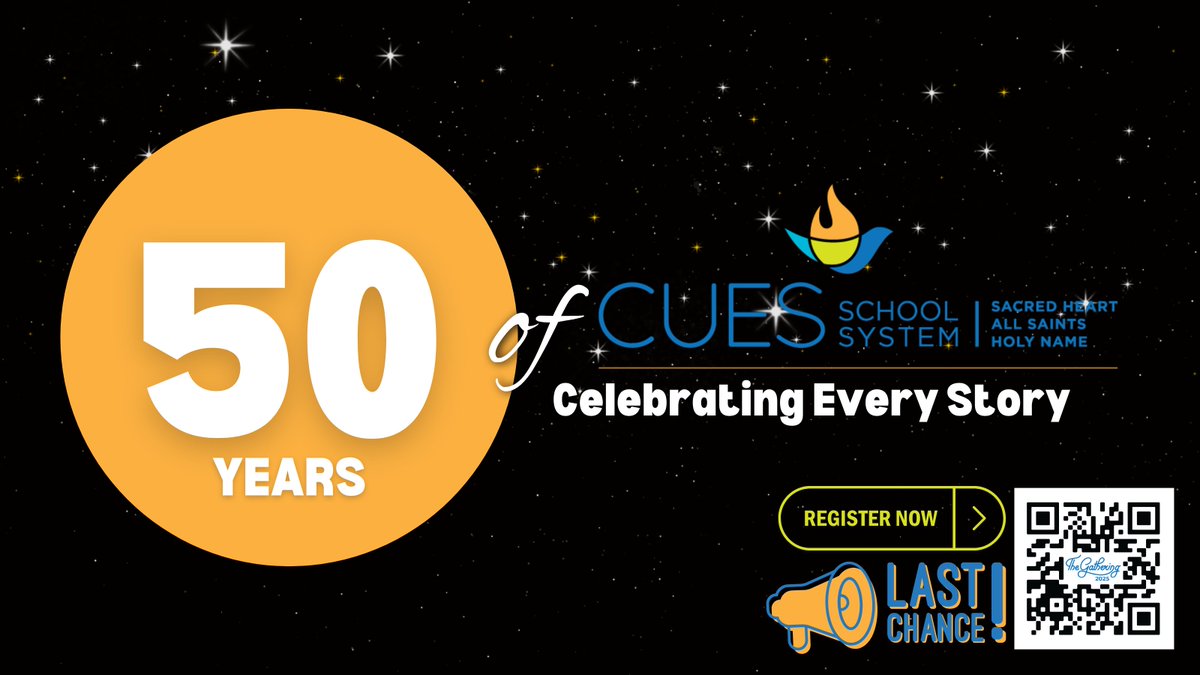 LAST CHANCE!! to register for The Gathering - Join us this Thursday at Omaha Steelhouse to celebrate 50 Years of CUES! 👇
cbo.io/tickets/purcha…