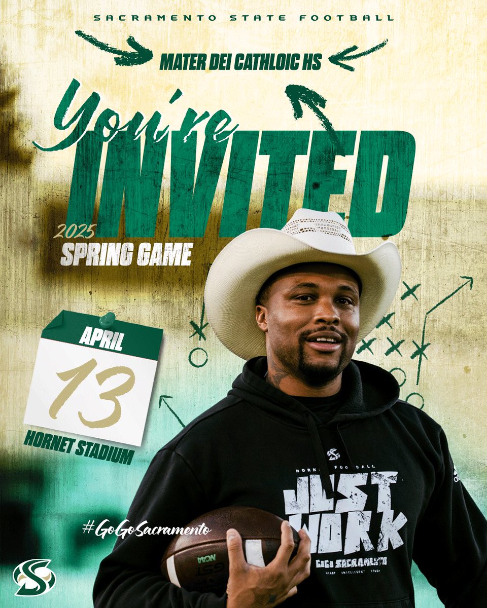 Thanks to <a href="/CJPollard1/">C.J. Pollard</a> and the staff <a href="/SacHornetsFB/">Sac State Football</a>  for the invite for Mater Dei Catholic Football.