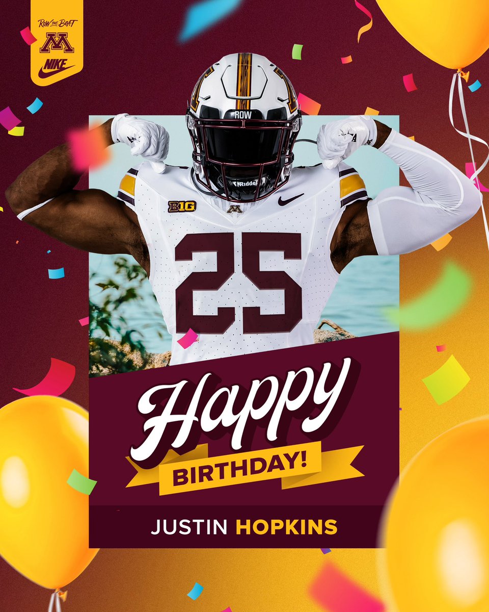 JustinHopkins26's tweet image. 〽️🔥Thanks for the birthday love #GopherNation #DinkyTown @MinnesotaRivals @RTBGophers10 @RTBRecruiting @CoachNJ_Monroe @Coach_Fleck Ski-U-Mah!!