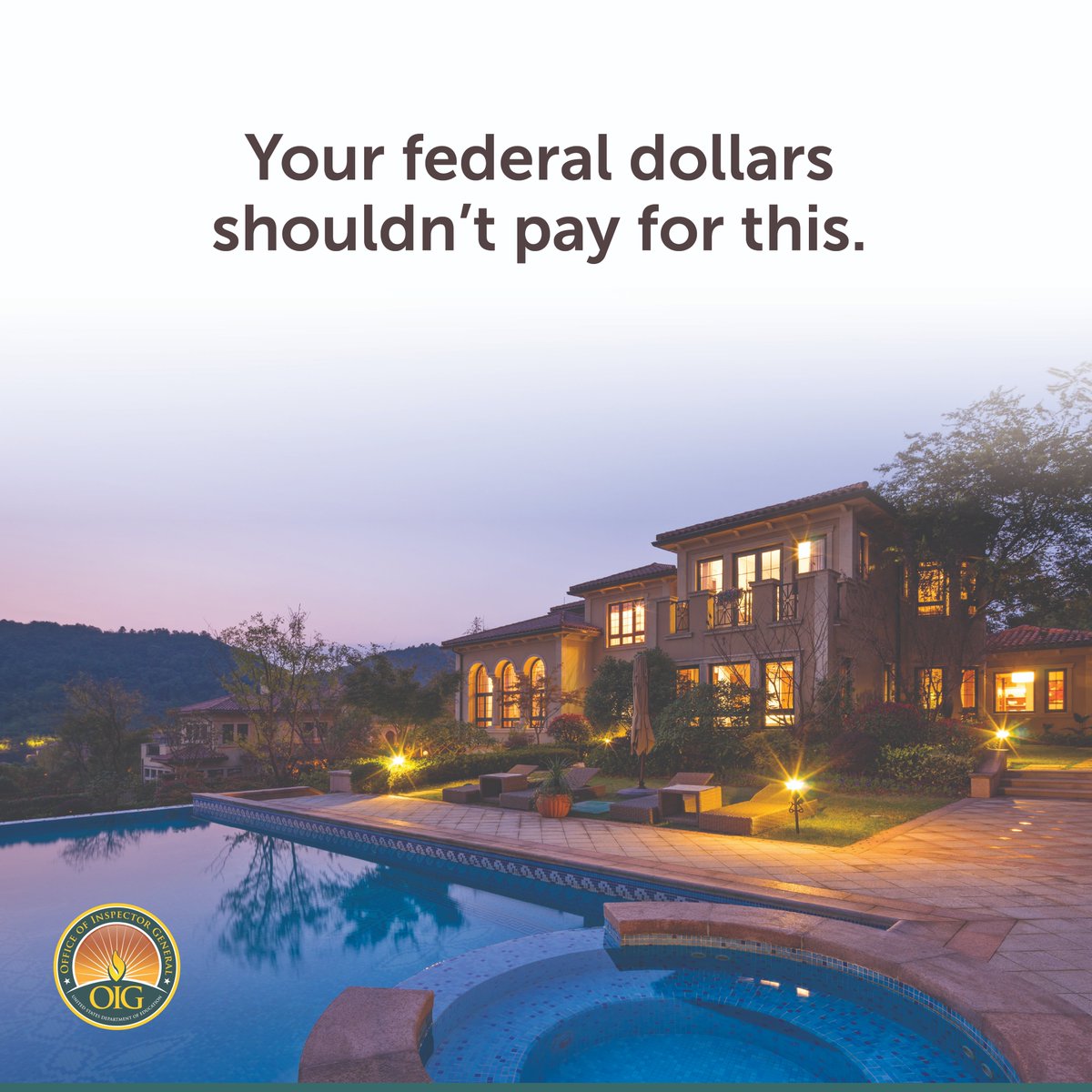 Fighting #Fraud Friday: Fancy cars, jewelry, vacations—that’s what some criminals did with the #ED funds they stole from schools and students. We’re working to stop them. You can help. Learn more:  oig.ed.gov/resources/free…