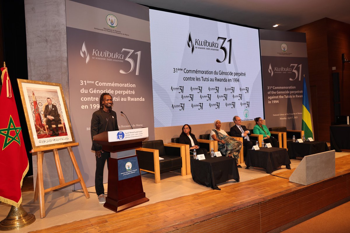 Rwanda Embassy in Morocco (@rwandainmorocco) on Twitter photo the defeated genocidal force, the FDLR, has regrouped with support from the DRC government, posing an existential threat to Rwanda.
Genocide survivor <a href="/Syvalens/">KABARARI Valens</a> shared his powerful testimony, recounting the horrors he endured and how he was ultimately rescued by RPF. #Kwibuka31 the defeated genocidal force, the FDLR, has regrouped with support from the DRC government, posing an existential threat to Rwanda.
Genocide survivor <a href="/Syvalens/">KABARARI Valens</a> shared his powerful testimony, recounting the horrors he endured and how he was ultimately rescued by RPF. #Kwibuka31