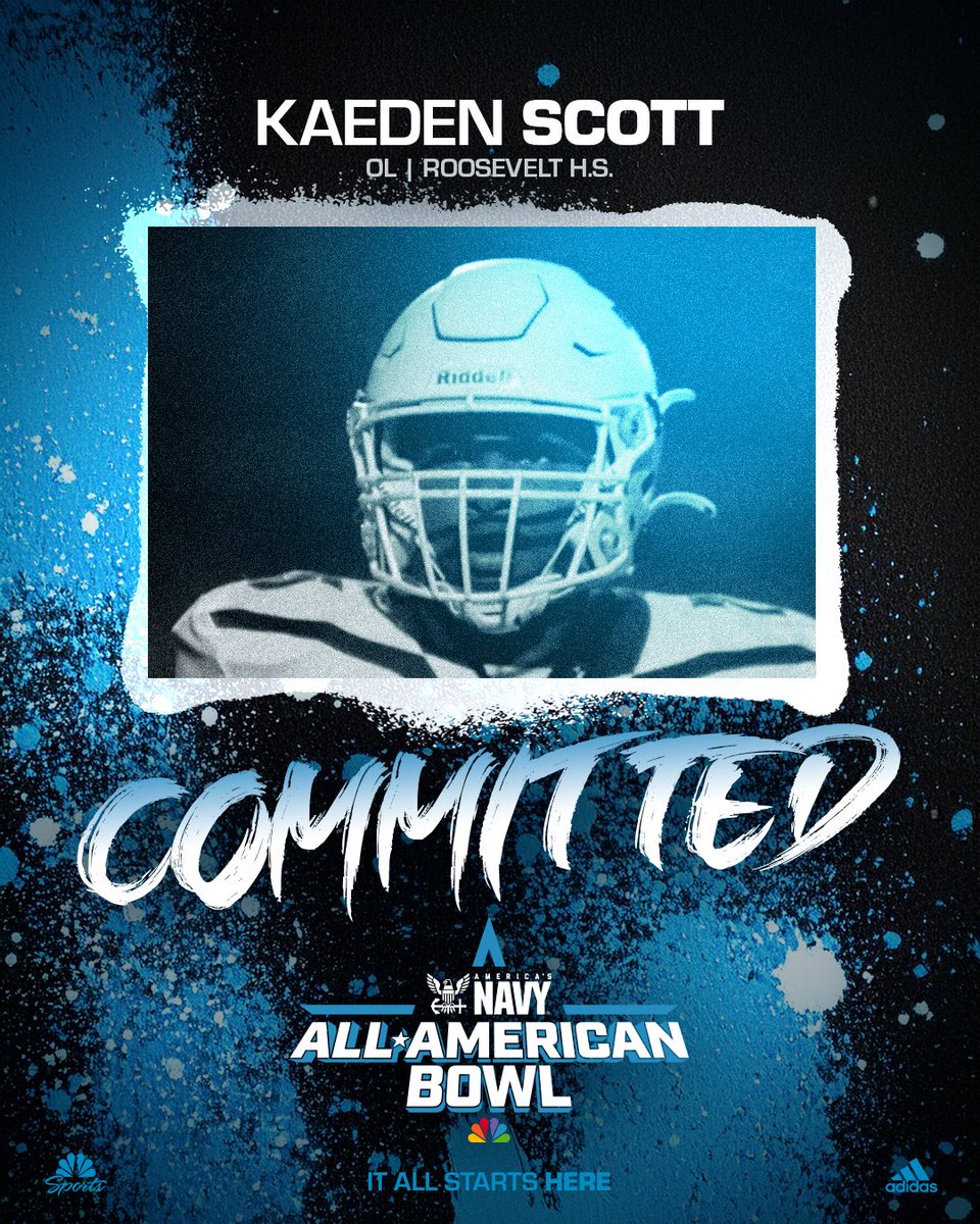 Navy All-American Bowl (@aabonnbc) on Twitter photo From the 2️⃣1️⃣0️⃣
⭐️⭐️⭐️⭐️ Kaeden Scott (<a href="/KaedenScott817/">Kaeden Scott 4⭐️</a>) has committed to the 2026 Navy All-American Bowl
#NavyAAB 🇺🇸 <a href="/AmericasNavy/">America's Navy</a> From the 2️⃣1️⃣0️⃣
⭐️⭐️⭐️⭐️ Kaeden Scott (<a href="/KaedenScott817/">Kaeden Scott 4⭐️</a>) has committed to the 2026 Navy All-American Bowl
#NavyAAB 🇺🇸 <a href="/AmericasNavy/">America's Navy</a>