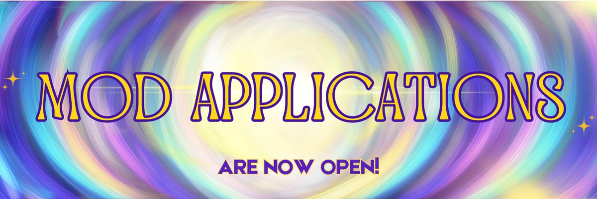 📖💫 Moderator Applications 💫📖  

ONLY FIVE MORE DAYS BEFORE MOD APPLICATIONS CLOSE! 

They will be open until April 12th 11:59 PM EST, so please get everything submitted to us before then!  
Our contributor applications will open once our moderator team is finalized :)
🔗🔽