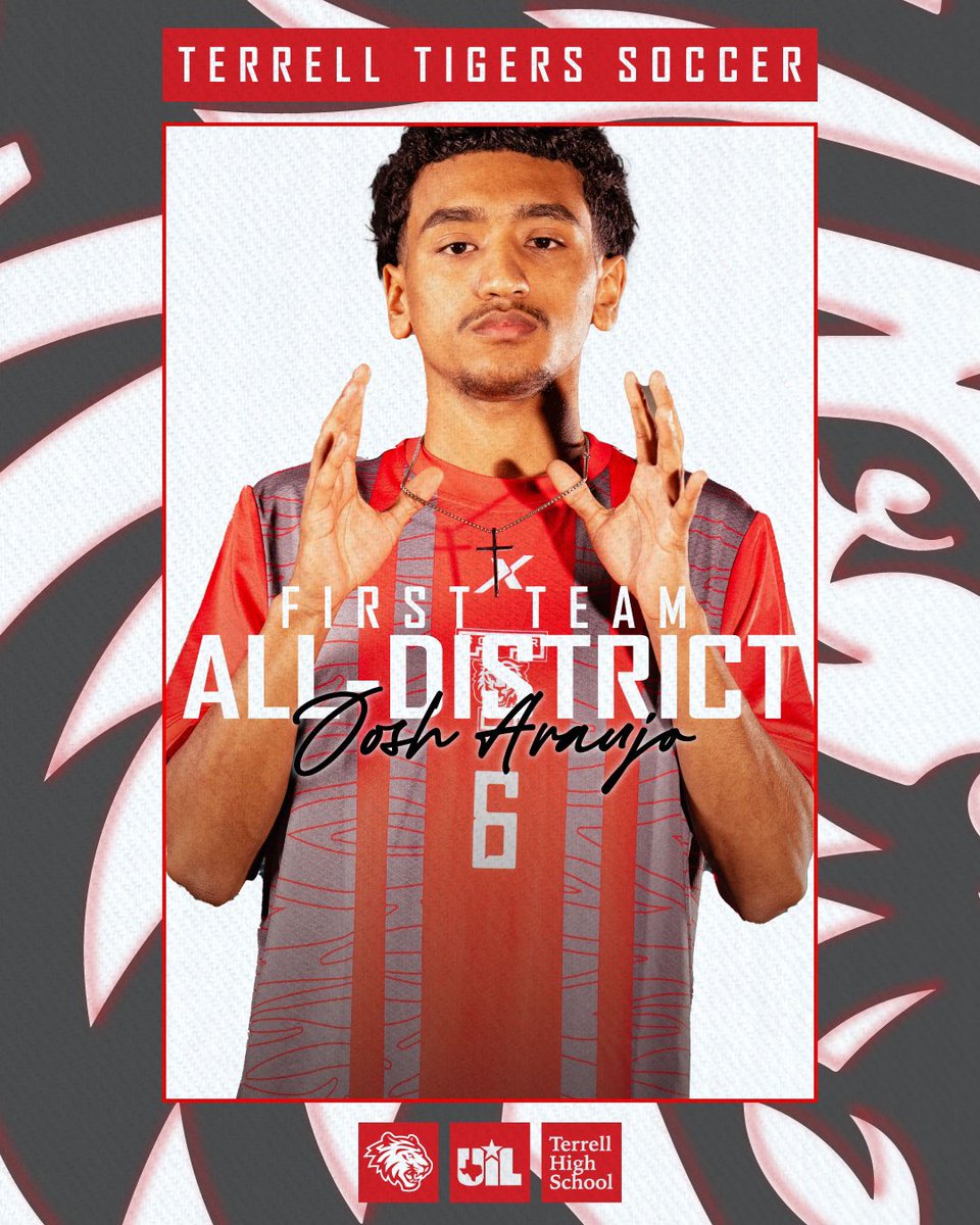 Terrell HS Soccer (@terrell_soccer) on Twitter photo Congratulations to Josh Araujo on his 1st Team All-District selection for District 15 5A.
#strongertogether
#vamostigers
<a href="/TISDTigerSports/">Terrell ISD Athletics</a> <a href="/TerrellISD/">Terrell ISD</a> Congratulations to Josh Araujo on his 1st Team All-District selection for District 15 5A.
#strongertogether
#vamostigers
<a href="/TISDTigerSports/">Terrell ISD Athletics</a> <a href="/TerrellISD/">Terrell ISD</a>