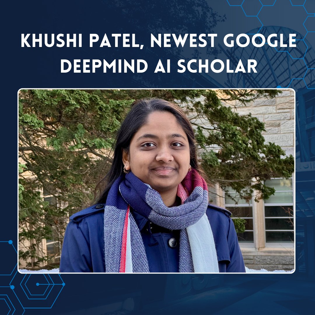 UCSD CSE (@ucsd_cse) on Twitter photo Big congrats to Khushi Patel, <a href="/UCSanDiego/">UC San Diego</a> CSE master’s student & alumna, for being named a 2024-25 <a href="/GoogleDeepMind/">Google DeepMind</a> Scholar!💡
<a href="/UCSDJacobs/">UCSD Engineering</a>
From #robotics to #AI in education, she’s driving #innovation in #tech🚀 Big congrats to Khushi Patel, <a href="/UCSanDiego/">UC San Diego</a> CSE master’s student & alumna, for being named a 2024-25 <a href="/GoogleDeepMind/">Google DeepMind</a> Scholar!💡
<a href="/UCSDJacobs/">UCSD Engineering</a>
From #robotics to #AI in education, she’s driving #innovation in #tech🚀