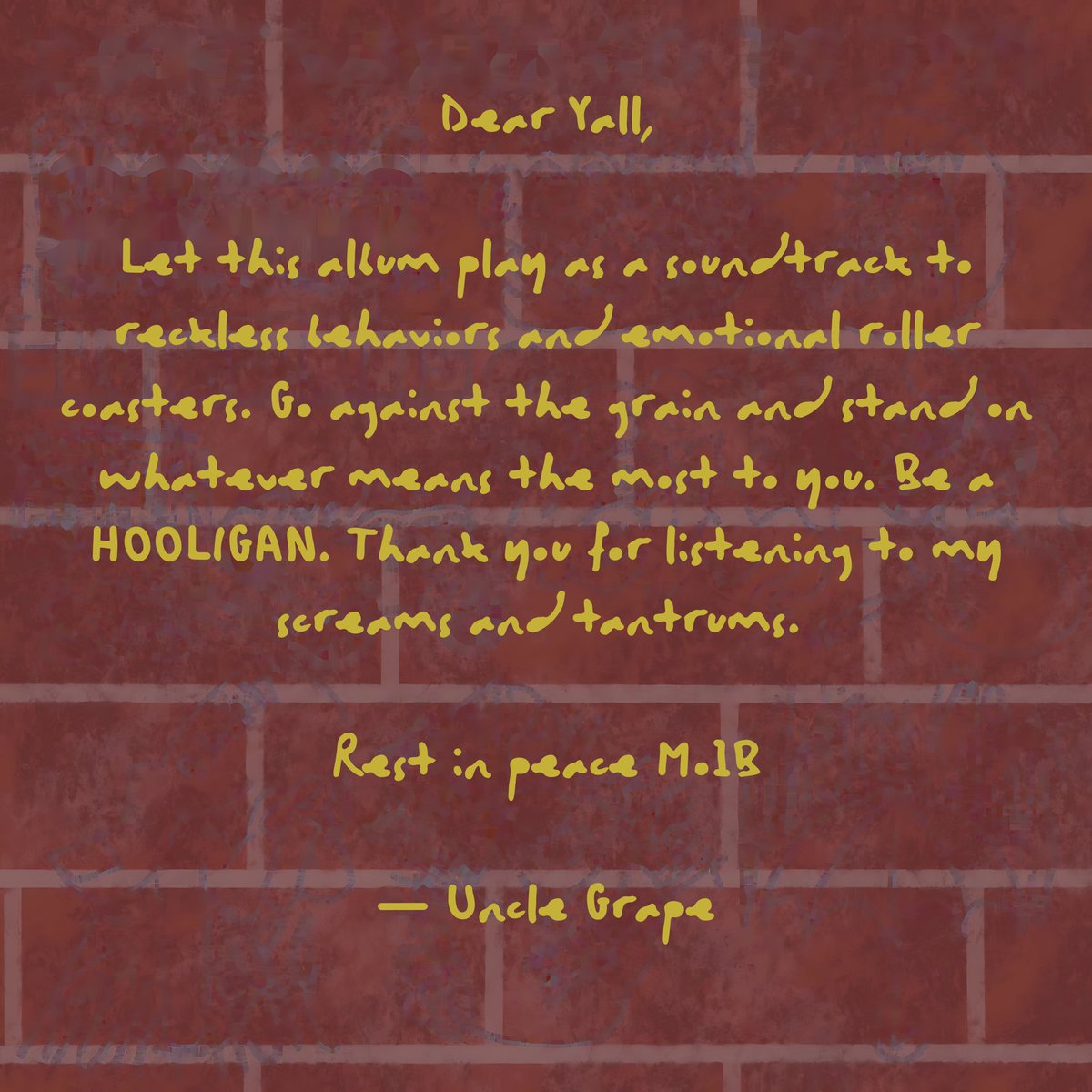 BochaTheGrape's tweet image. HOOLIGAN track list
12 songs 

PRE SAVE: too.fm/qezbxjy